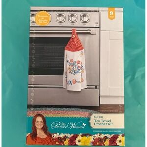 Pioneer Woman tea towel crochet kit NIB